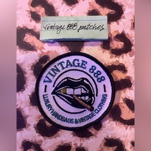 vintage 888 logo sew on patches